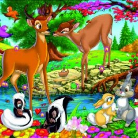 Puzzle magnetic Bambi 1